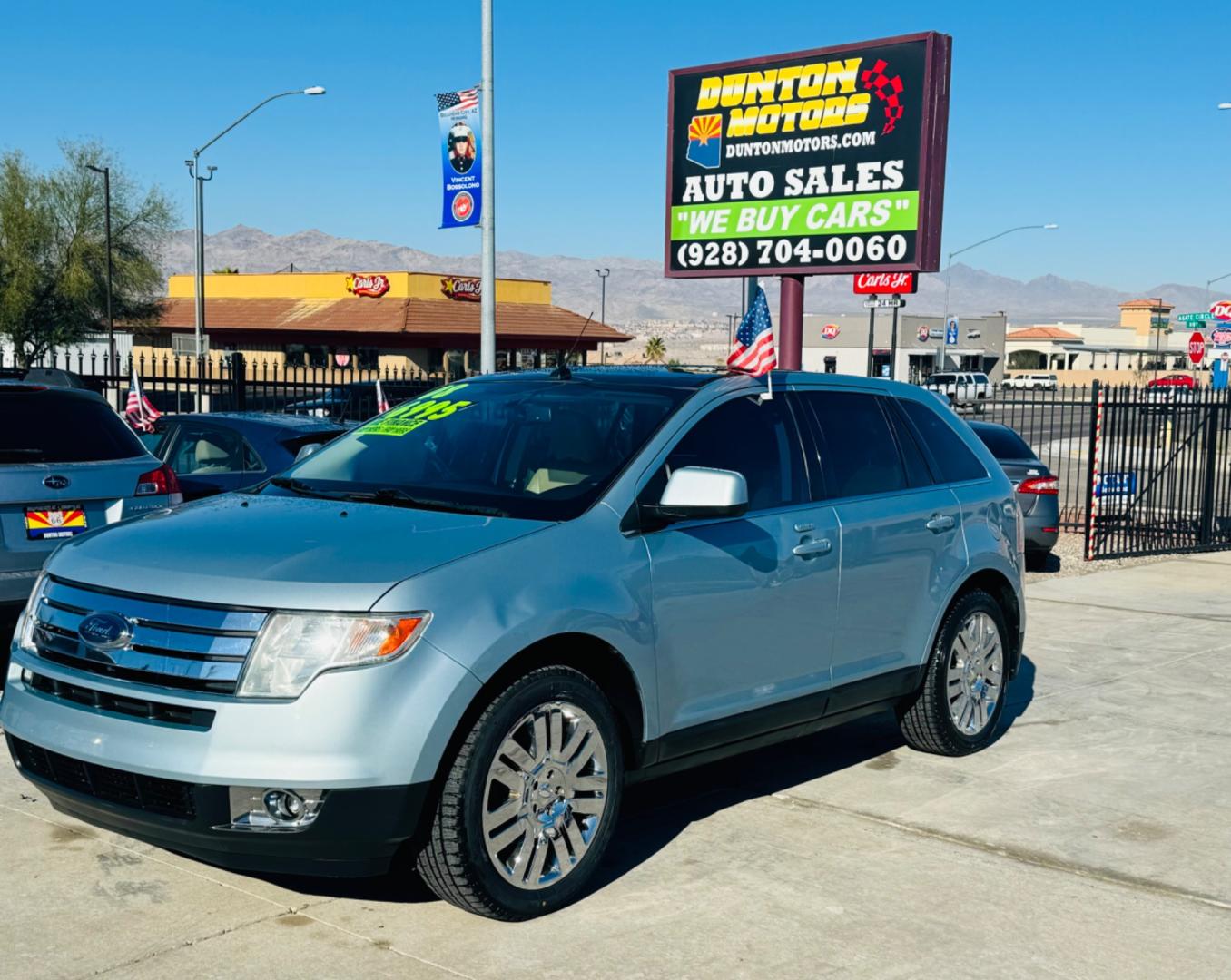 2008 Blue /tan Ford Edge , located at 2190 Hwy 95, Bullhead City, AZ, 86442, (928) 704-0060, 0.000000, 0.000000 - 2008 ford edge limited. leather moonroof. 20 in wheels. only $6995. we finance. runs great cold a/c bluetooth. etc. - Photo#5